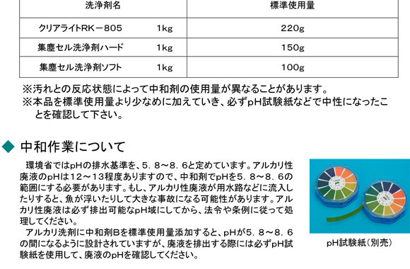 クリアライト工業 中和剤B[5kg] 02