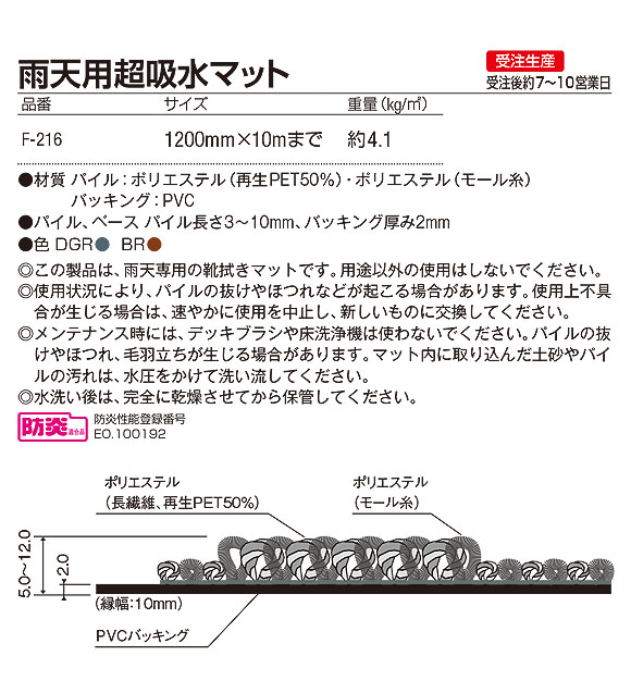 山崎産業 雨天用超吸水マット【代引不可】