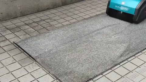 玄関マットを洗浄するマルチウォッシュプロ Li