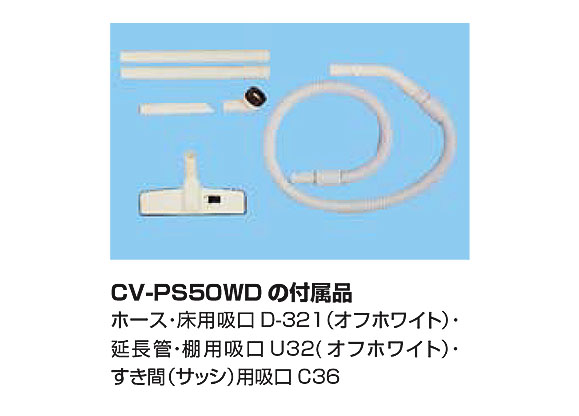 日立 CV-PS50WD - こまわりのきく ミドルサイズのウェット＆ドライタイプ掃除機　02