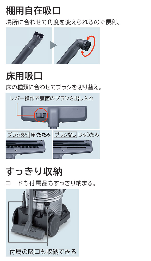 日立 CV-GR1800 - 業務用布フィルター掃除機[ダストカップ]03