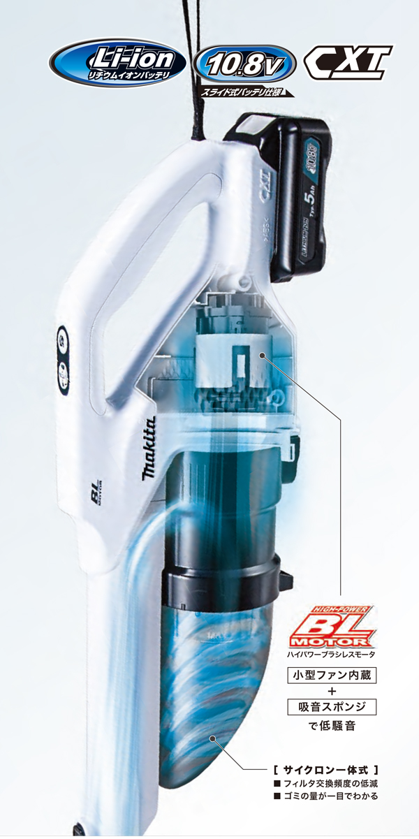 マキタ 充電式クリーナー CL200FD 04