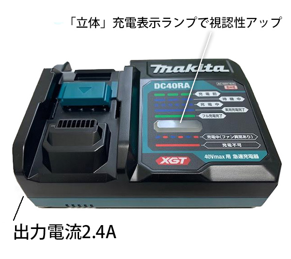 マキタ DC40RA - 40Vmax用急速充電器 01