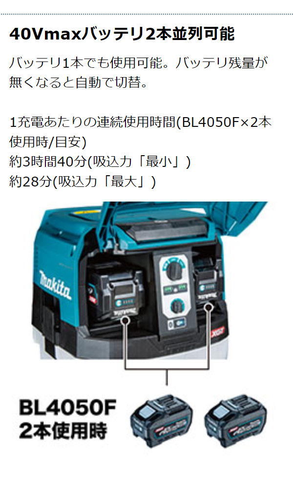 マキタ VC002GZ 本体のみ 無線連動対応 充電式集じん機(粉じん専用)