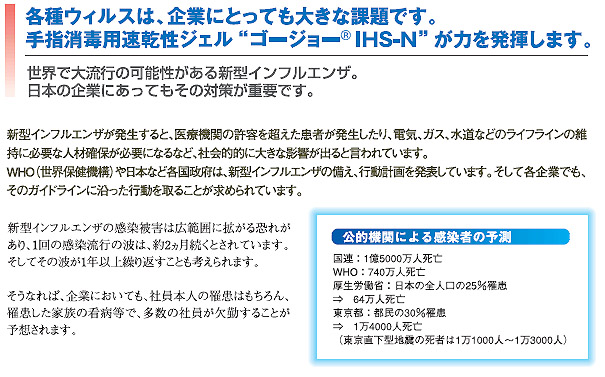 GOJO（ゴージョー）IHS-N 手指消毒用速乾性ジェル デスクトップスタンドセット 02