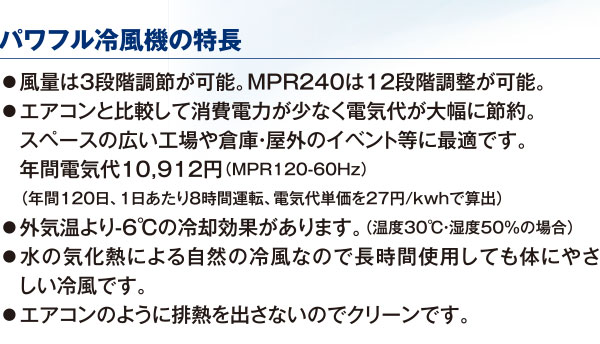 MEIHO パワフル冷風機 MPR45-1 - 上下の角度調節が可能なタイプ03