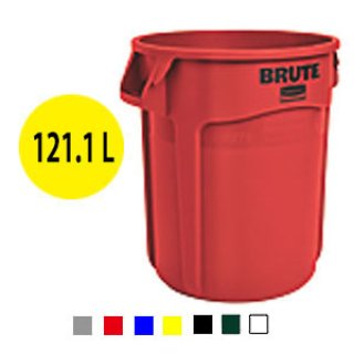 ラバーメイド VENTED BRUTE 丸型コンテナ グレー 55ガロン(208L)【代引